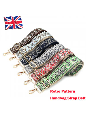 Adjustable Replacement Belt Handbag Womens Shoulder Crossbody Bag Wide Strap Handle Ethnic Style