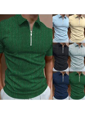Mens Polo Shirt T-Shirt Top Short Sleeve Blouse Golf Casual Plain Tunic Tops