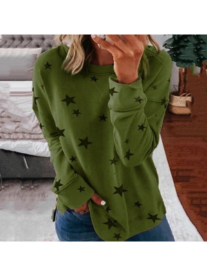 Plus Size Womens Long Sleeve T-Shirt Loose Tops Ladies Casual Pullover Blouse