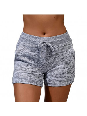 Plus Size Womens Casual Drawstring Shorts Summer Ladies Pocket Stretch Hot Pants