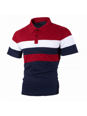 Mens Golf Sport Polo Shirts Short Sleeve Collared Summer Holiday T Shirt Top Tee
