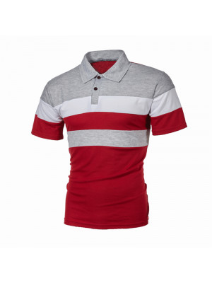 Mens Golf Sport Polo Shirts Short Sleeve Collared Summer Holiday T Shirt Top Tee