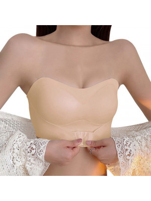 Invisible Strapless Front Buckle Bra Push Up Backless Underwear&Women's Lingerie
