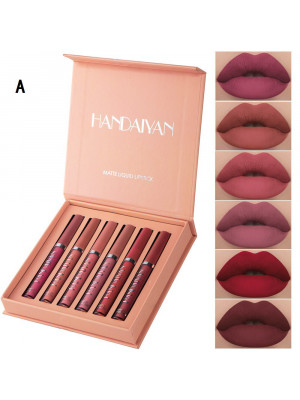 HANDAIYAN 6 PCS Liquid Lipstick Lip Gloss Matte Long Lasting Makeup Beauty ❤AU❤