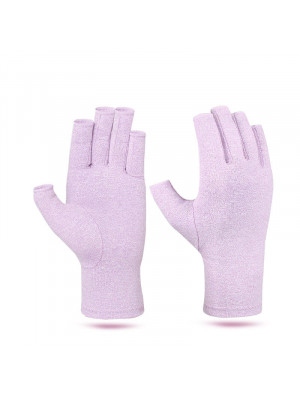 Anti Arthritis Compression Gloves Fingerless Support Rheumatoid Hand Pain Relief
