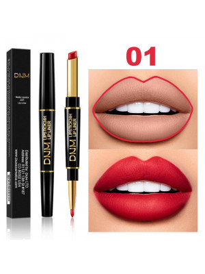 DNM Waterproof Super Stay 24 Hour 12 Color / 2 in 1 Lipstick Matte Lip Liner