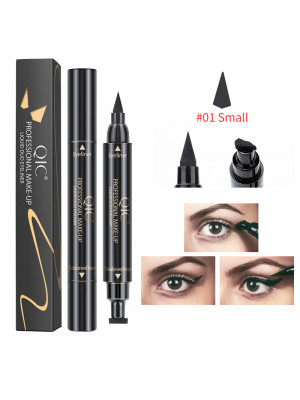 Winged Stamp Eyeliner Double-headed Eye Liner Pen Black Liquid Waterproof Makeup