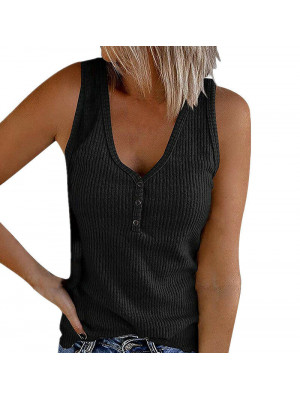 Plus Size Womens Tank Tops Summer Sleeveless Cami Blouse Ladies Vest Tee T Shirt