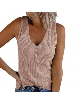 Plus Size Womens Tank Tops Summer Sleeveless Cami Blouse Ladies Vest Tee T Shirt
