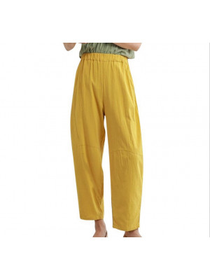 Summer Womens Ladies Cotton Linen Baggy Casual Harem Pants Trousers Plus Size
