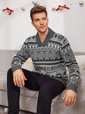 Men Christmas Family Matching Snow Sweatshirt Sweater Pullover Jumper Tops Xmas