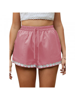 Plus Size Womens Baggy Wide Leg Shorts Ladies Lace Drawstring Summer Hot Pants