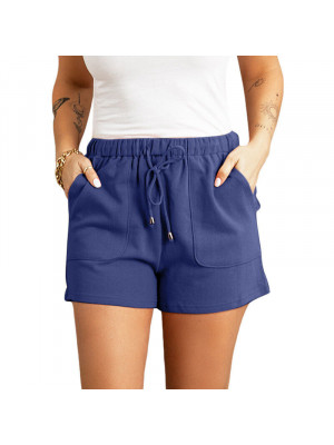 Summer Womens Casual Drawstring Shorts Ladies Short Stretch Hot Pants Plus Size
