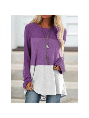 Women Pullover Loose Long Sleeve Blouse Casual Shirt Ladies Tops Tunic Plus Size