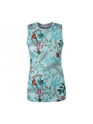 Ladies Sleeveless Floral Tank Tops Womens Summer Slimming Sexy Tee Shirt Vest