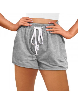 Womens Ladies Shorts Cotton Elastic Waist Jogging Gym Yoga Pants Trousers UK
