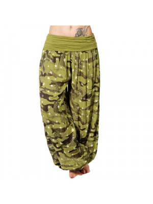 Women Casual Loose Camouflage Harem Pants Camo Elastic Waist Trousers Sweatpants