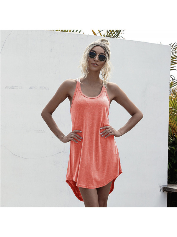 Women Summer Dress Sleeveless Casual Beach Loose Club Party Sundress Plus Size