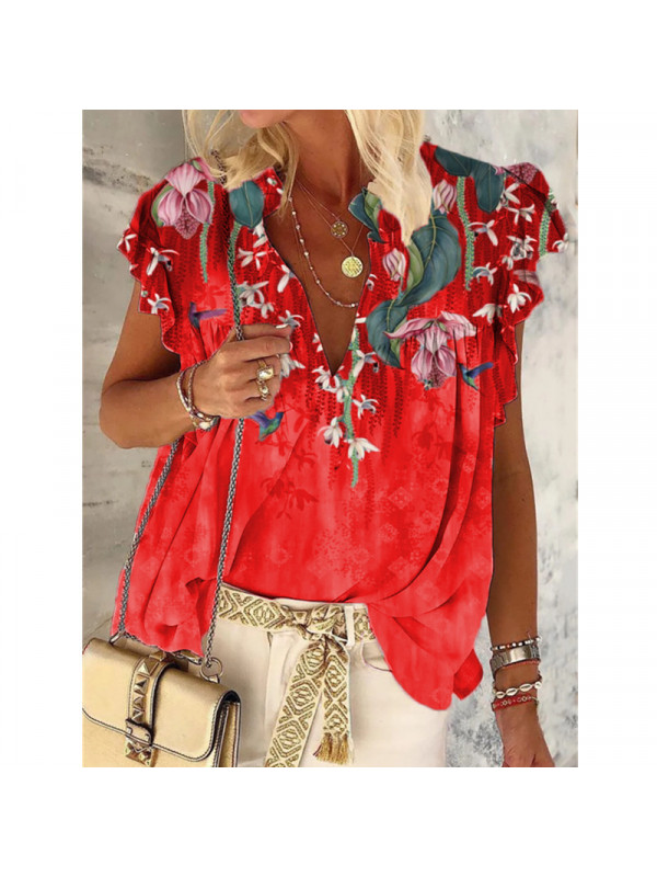 Plus Size Womens Sleeveless Floral Vest Tops Ladies Casual Tank Blouse Shirt Tee