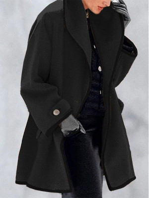 Womens Ladies Warm Winter Teddy Bear Fluffy Jacket Color Matching Coat Outwear