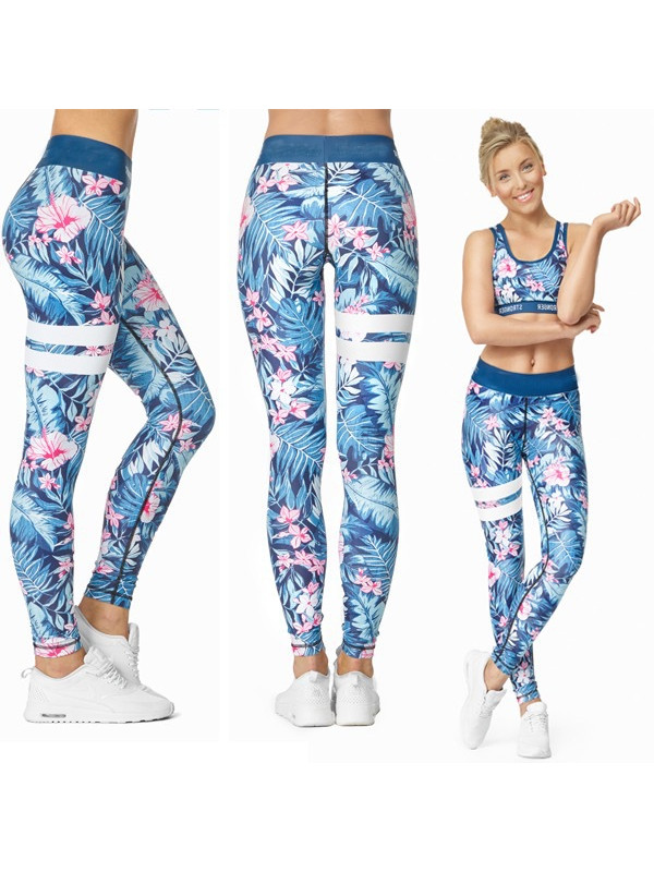 Womens Camouflage Printing Leggings Run Sports Yoga Pants Gym Fitness Trousers