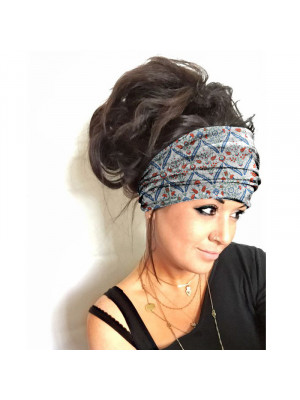 New Fashion Yoga Hair Bands Stretchy Hair Accessories Women's Headbands Boho Print Headwear Quick Drying Sport Hair Band