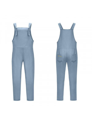 Womens Casual Holiday Jumpsuit Dungarees Ladies Loose Playsuit Overalls Trousers