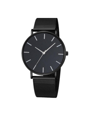 Men Stainless Steel Wrist Watch Quartz Date Analog Sports Casual Dress Watches