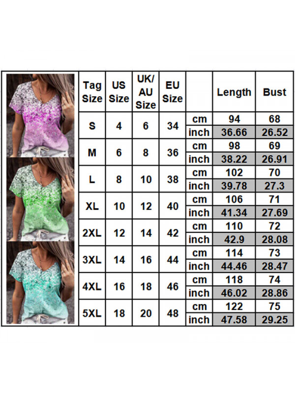 Plus Size Womens V-Neck Tops T-Shirt Ladies Summer Casual Baggy Blouse Shirts