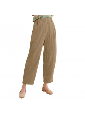 Plus Size Womens Casual Baggy Harem Pants Ladies Pocket Trousers Plain Bottoms