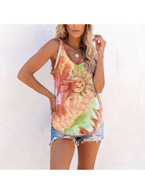 Plus Size Womens Summer Tank Tops Vest Ladies Sleeveless Casual Loose Blouse Tee