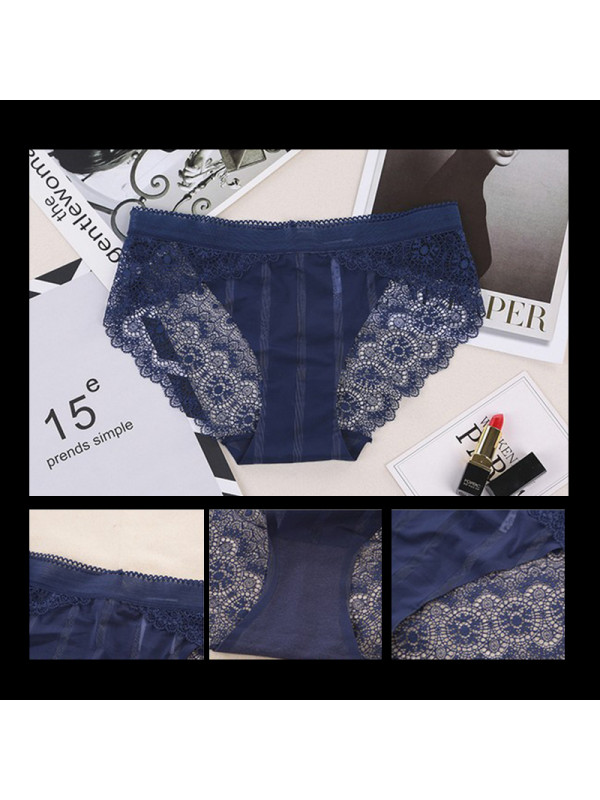 Ladies Lace Panties Underwear Soft Hollow Briefs Underpant Lingerie Knickers