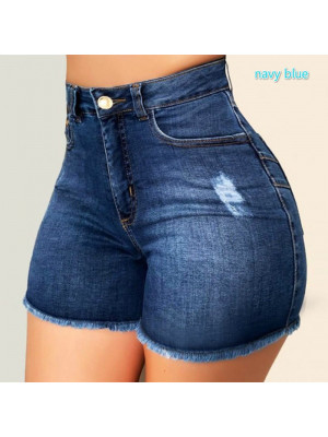 Womens Denim High Waist Plain Shorts Jeans Ladies Baggy Pocket Vintage Hot Pants