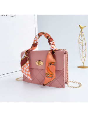 Women Fashion Chain Shoulder Messenger Bags Crossbody Silk Decor Tote Handbag UK