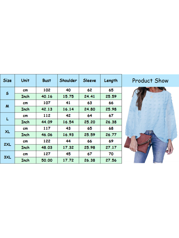 Ladies Fur Polka Dots Tops Womens Long Sleeve Plain T Shirt Loose Blouse Thin 