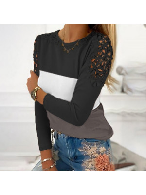 Plus Size Women Sexy Slim Tops Long Sleeve Blouse Ladies Casual T Shirt Tee